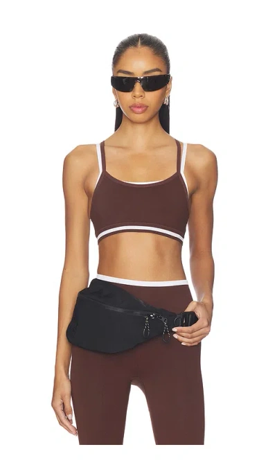 The Upside Form Seamless Anita Sports Bra In Burgundy
