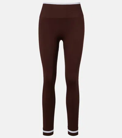 The Upside Form Seamless High-rise Leggings In Brown