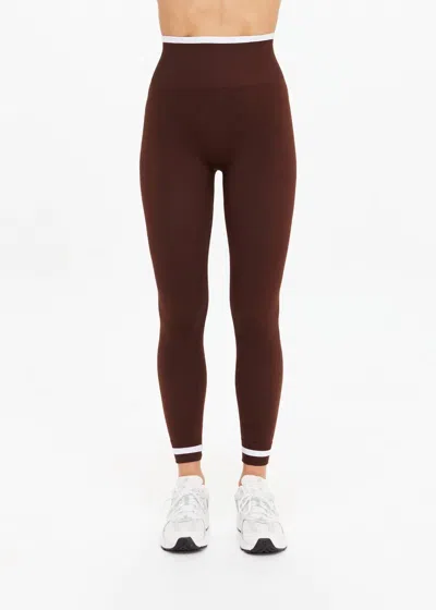 The Upside Form Seamless Midi Pants In Cocoa In Brown