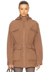 The Upside Freddie Fleece-lined Jacket In Brown