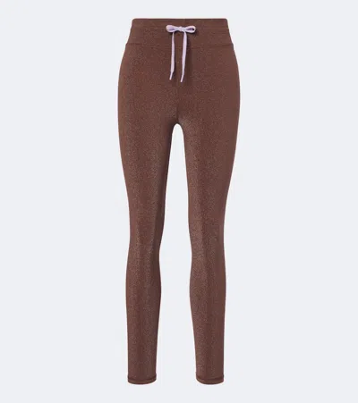 The Upside Galaxia Leggings In Burgundy