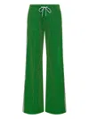 The Upside Galaxia Loretta Lurex Side-stripe Trousers In Green