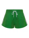 The Upside Galaxia Marcella Side-stripe Shorts In Green