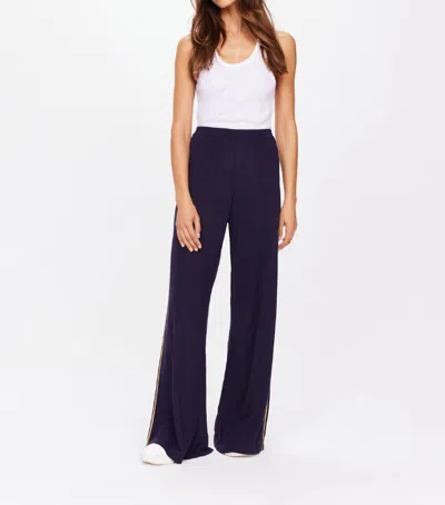 The Upside Greenwich Alight Knit Pant In Navy In Blue