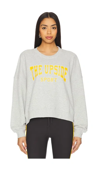 The Upside Harbour Paloma Crewneck Sweatshirt In Grey