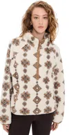 The Upside Harlow Quarter-zip Fleece Pullover In Neutral