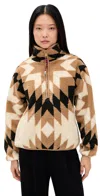 The Upside Harlow Fleece Pullover Maple Chaud In Multi