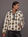 The Upside Harlow Fleece Pullover In Neutral