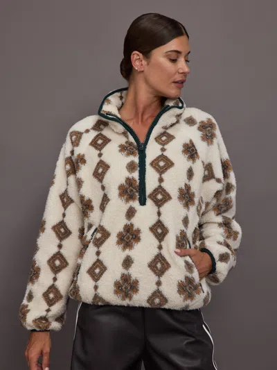 The Upside Harlow Fleece Pullover In Neutral