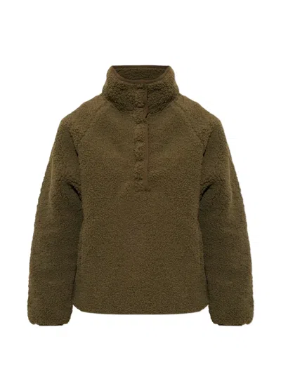 The Upside Harlow Fleece Sweatshirt In Green
