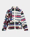 The Upside Harlow Fleece Zip Jacket In Multi