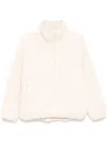 The Upside Harlow Fleece Pullover Top Jacket In Natural In Neutrals