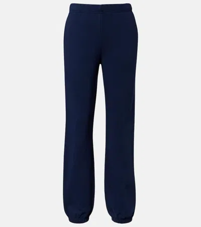 The Upside Harrison Cotton Jersey Sweatpants In Blue