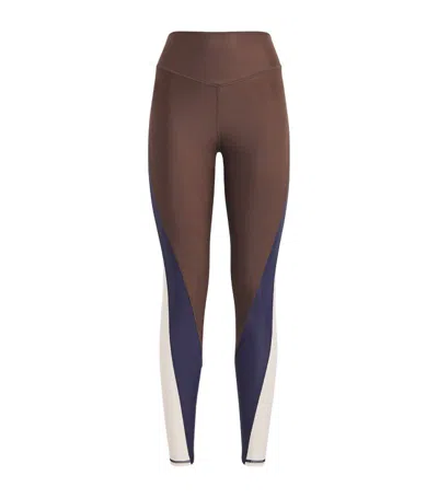 The Upside High-rise Icon Sports Leggings In Chocolate