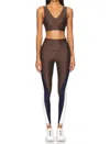The Upside Icon 28in High Rise Pant In Chocolate In Brown