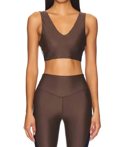 THE UPSIDE ICON ISAAC BRA IN CHOCOLATE
