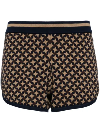 The Upside Interstella Running Shorts In Brown