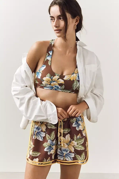 The Upside Isla Klio Shorts In Brown