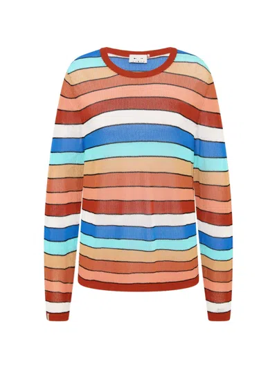 The Upside Iza Milla Striped Sweater In Neutral