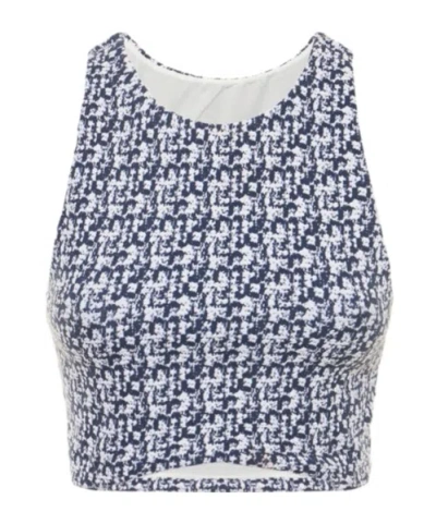 The Upside Jacquard Pattern Vest In Blue