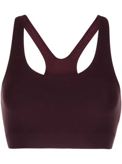 The Upside Jade Crossover Sports Bra In Red