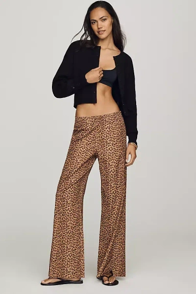 The Upside Javan Juliet Wide-leg Pants In Brown