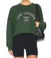 The Upside Jetset Paloma Crew Sweatshirt In Deep Forest In Green