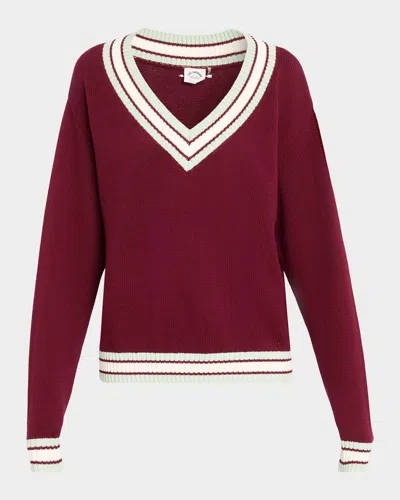 THE UPSIDE JOSETTE V-NECK KNIT SWEATER