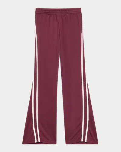 The Upside Stripe Flared Track Pants In Purple