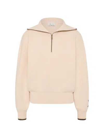 The Upside Kairo Half-zip Sweater In Brown