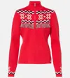 The Upside Keystone Blanche Half Zip Sweatshirt In Red