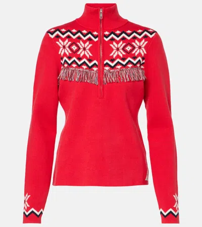 THE UPSIDE KEYSTONE BLANCHE COTTON-BLEND SKI TOP