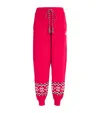 The Upside Keystone Jojo Embroidered Sweatpants In Red
