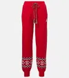 The Upside Keystone Jojo Embroidered Sweatpants In Red