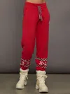 The Upside Keystone Jojo Embroidered Sweatpants In Red