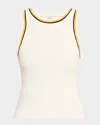 The Upside Kirsty Rib Tank Top In White
