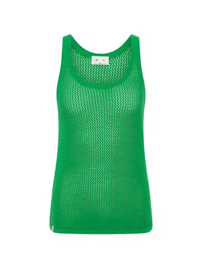 The Upside La Paz Riva Knitted Tank Top In Green