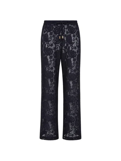 The Upside Lace Drawstring Trousers In Blue