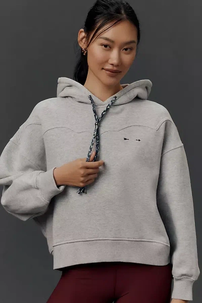 The Upside Lasso Jude Long-sleeve Hooded Sweatshirt In Grey