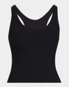 The Upside Laurie Cropped Tank Top In Black