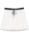 The Upside Laver Cadiz Pleated Tennis Mini Skirt In White