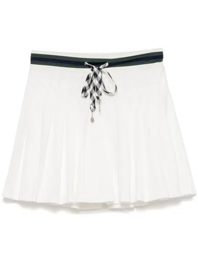 The Upside Laver Cadiz Pleated Tennis Mini Skirt In White
