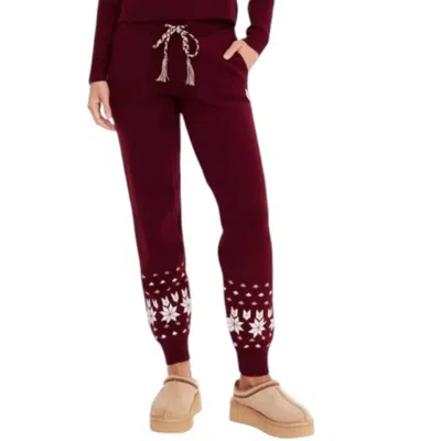 The Upside Le Ski Jojo Knit Jogger In Multicolor In Red
