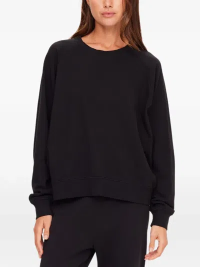 The Upside Lennox Raglan Crew-neck Sweater In Black