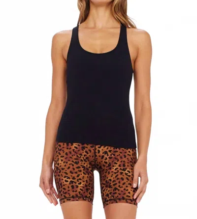 The Upside Lenny Tank In Black In Blue