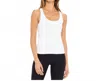 The Upside Ribbed Sport Tank In White