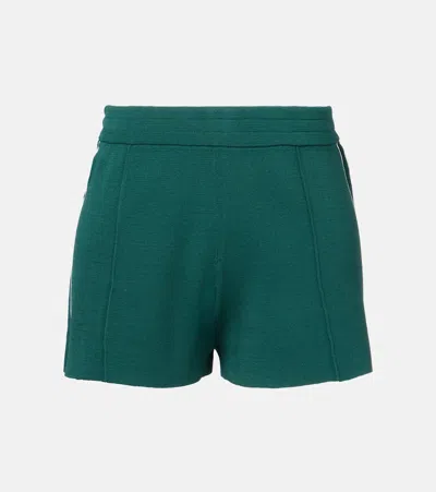 The Upside Les Border Evert Knitted Shorts In Green
