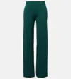 The Upside Les Border Freya Knitted Trackpants In Green