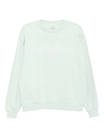 The Upside Logo-embroidered Sweatshirt In Green