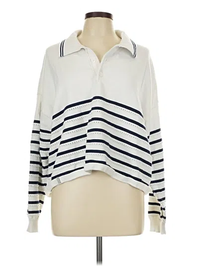 Pre-owned The Upside Long Sleeve Blouse In Ivory
